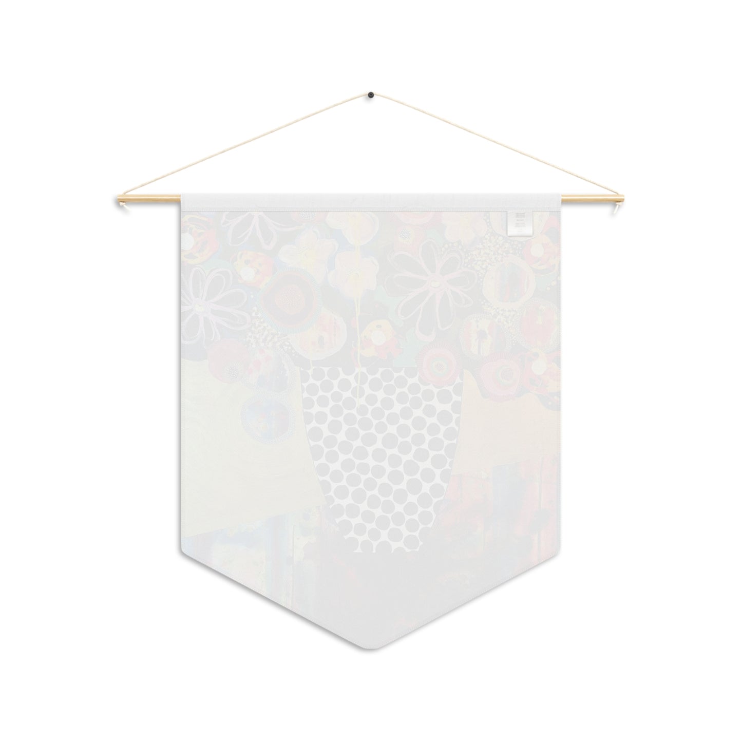 Decorative Pennant Flag — 18"×21" Poly Twill Wall Banner (One-Sided)