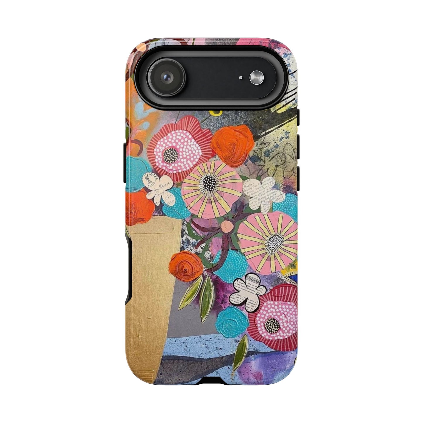 Protective Phone Case — Modern Floral Abstract Design
