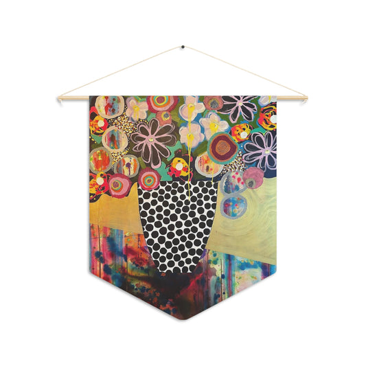 Floral Still Life Pennant by Jessica Wood Artist