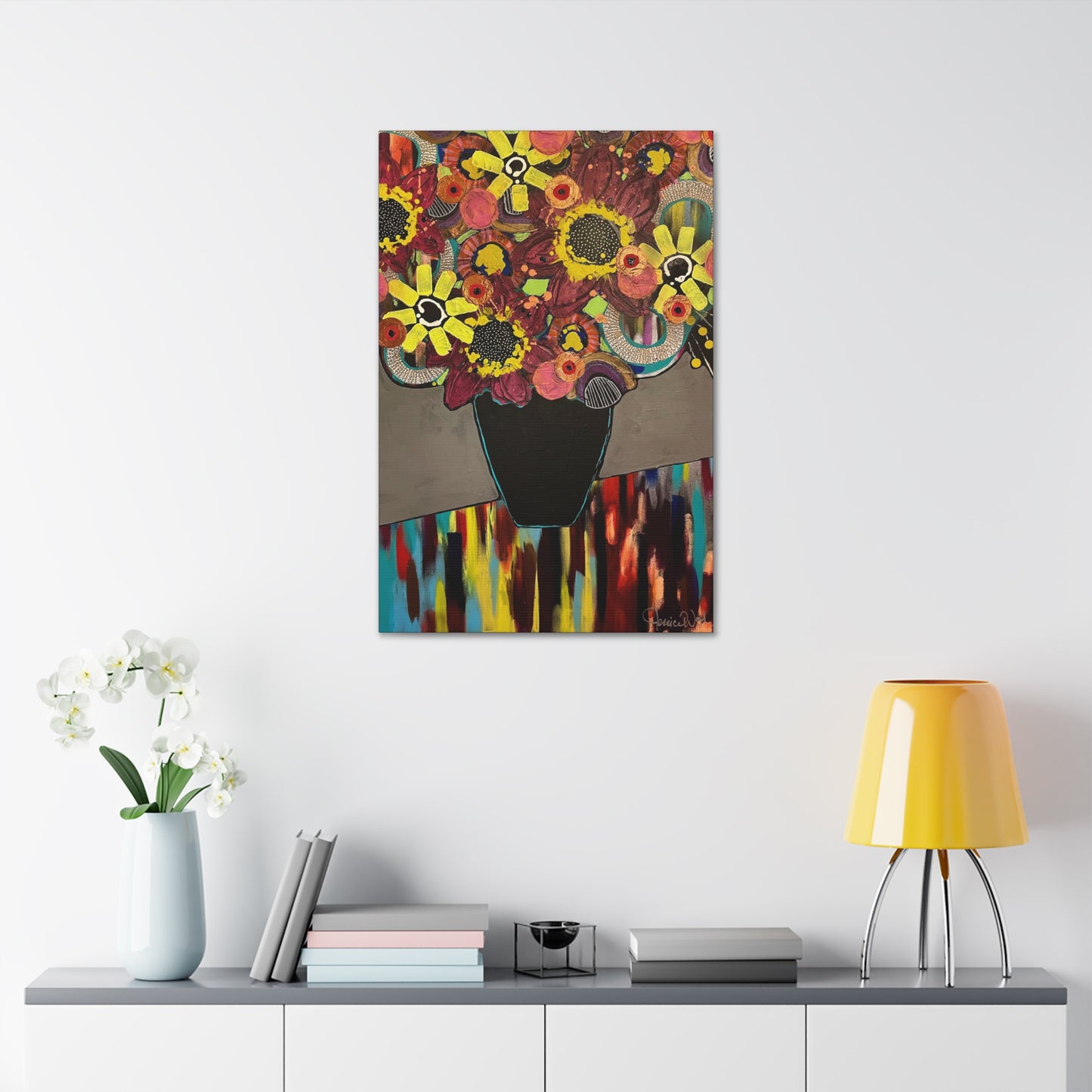 Canvas Print. Floral Still Life by Jessica Wood Artist