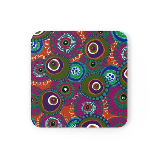 Jessica Wood Artist Cork Back Coaster