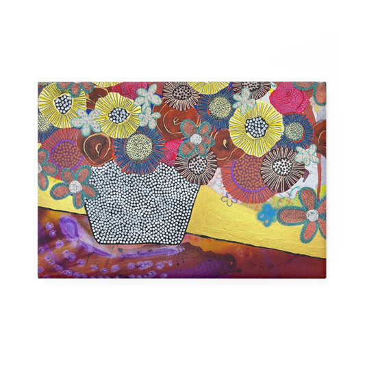 Floral Still Life Rectangular Refrigerator Magnet