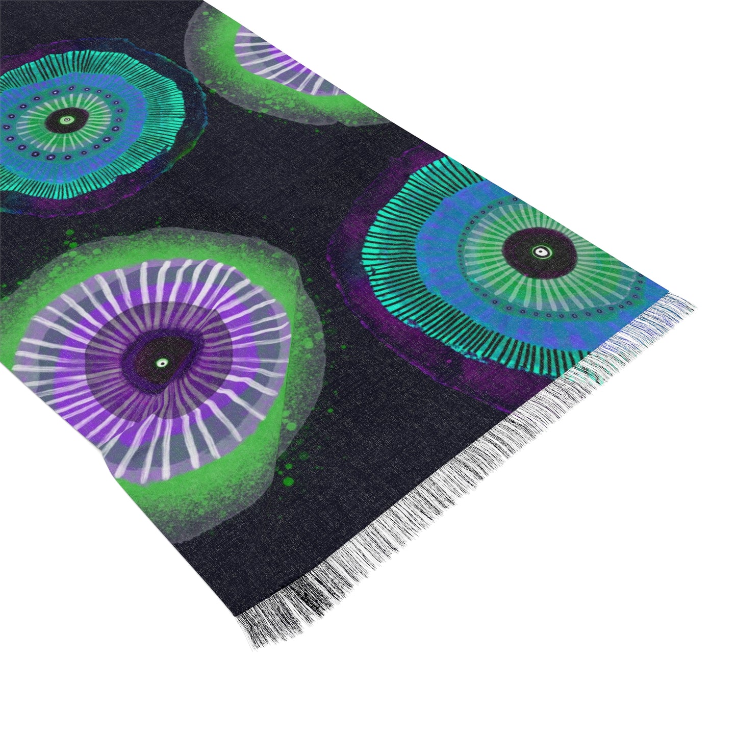 Modern Floral Lightweight Scarf Wrap