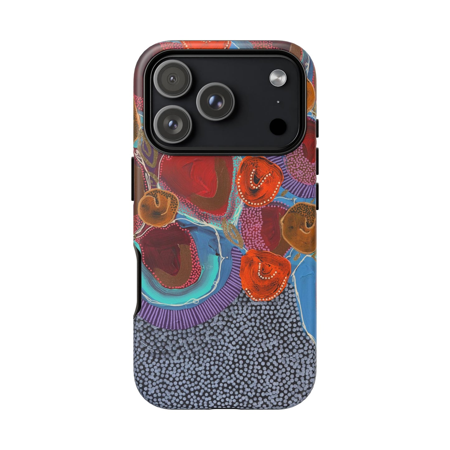 Protective Phone Case — Modern Floral Abstract Design