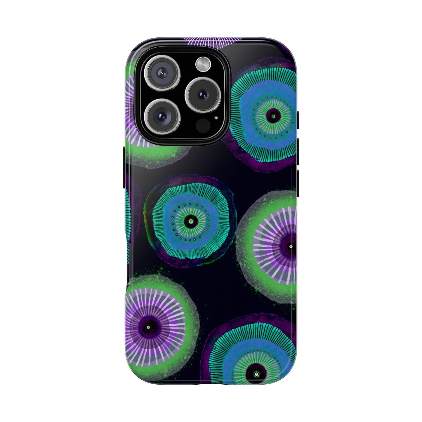 Protective Phone Case — Modern Floral Abstract Design