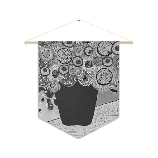 Decorative Pennant Flag — 18"×21" Poly Twill Wall Banner (One-Sided)