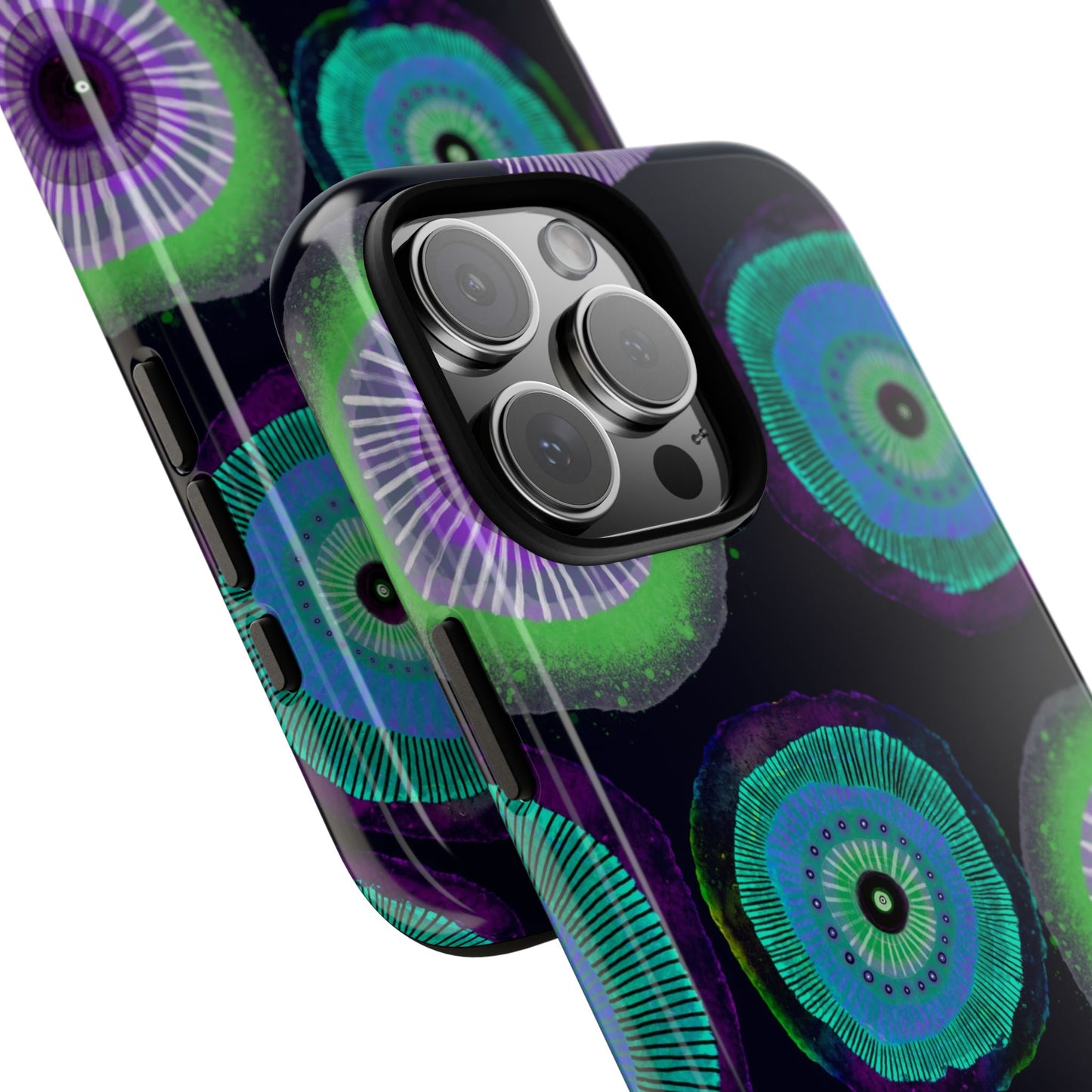 Protective Phone Case — Modern Floral Abstract Design