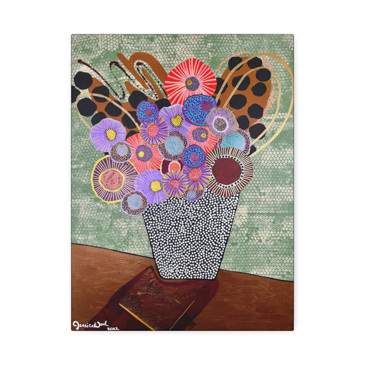 Canvas Print. Floral Still Life by Jessica Wood Artist