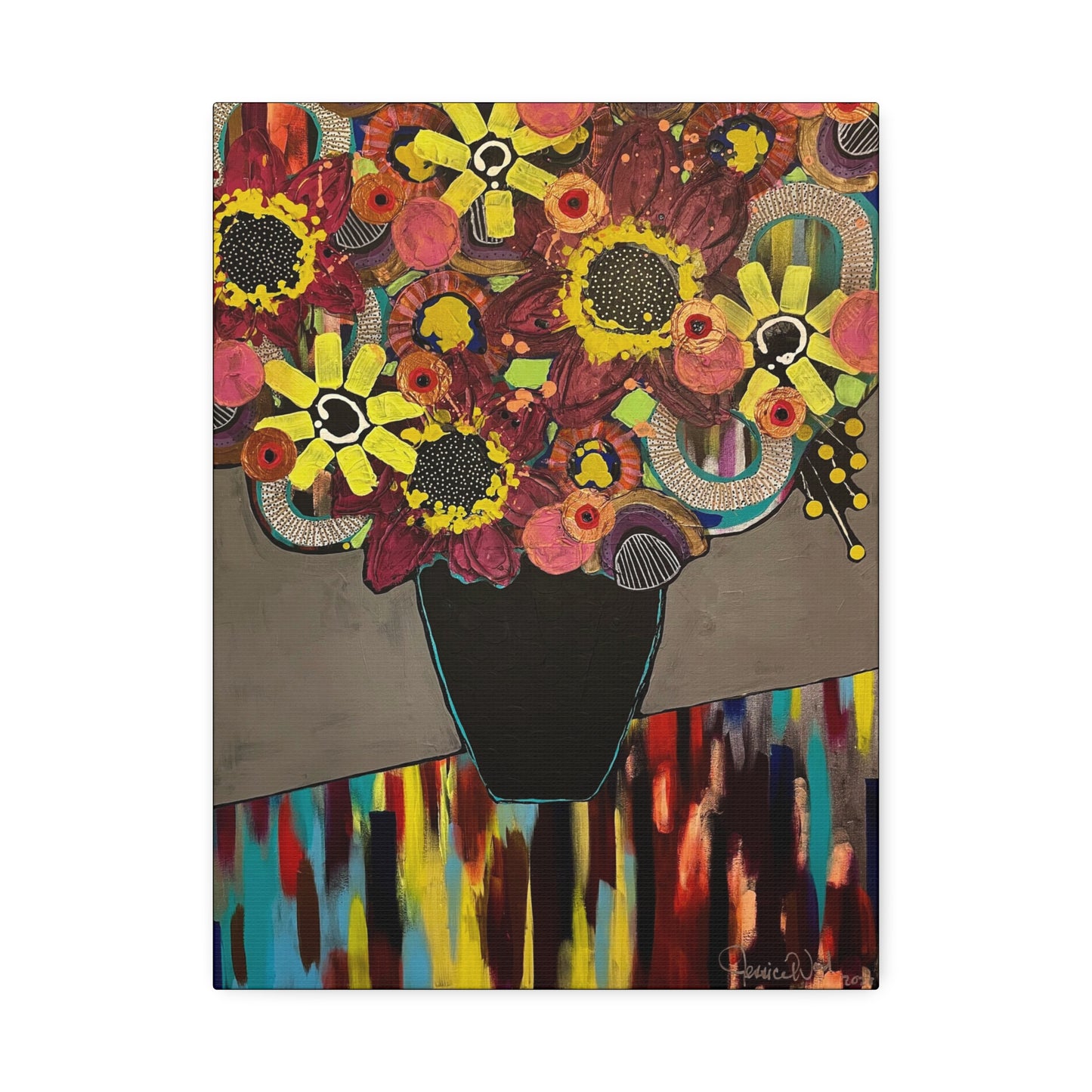 Canvas Print. Floral Still Life by Jessica Wood Artist