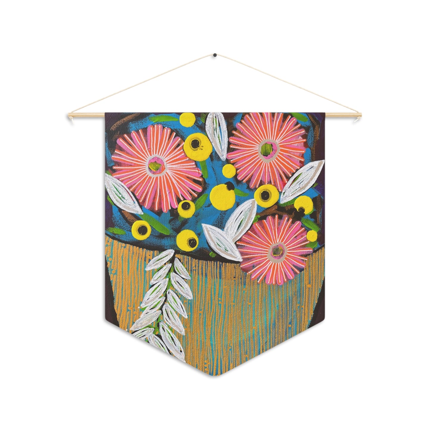 Decorative Pennant Flag — 18"×21" Poly Twill Wall Banner (One-Sided)