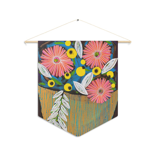 Decorative Pennant Flag — 18"×21" Poly Twill Wall Banner (One-Sided)