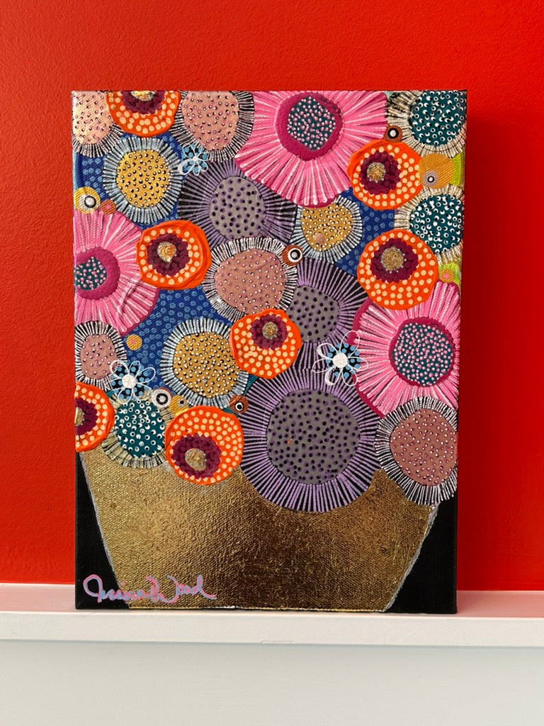 Daydreamer - 9"x12" Mixed Media on Canvas