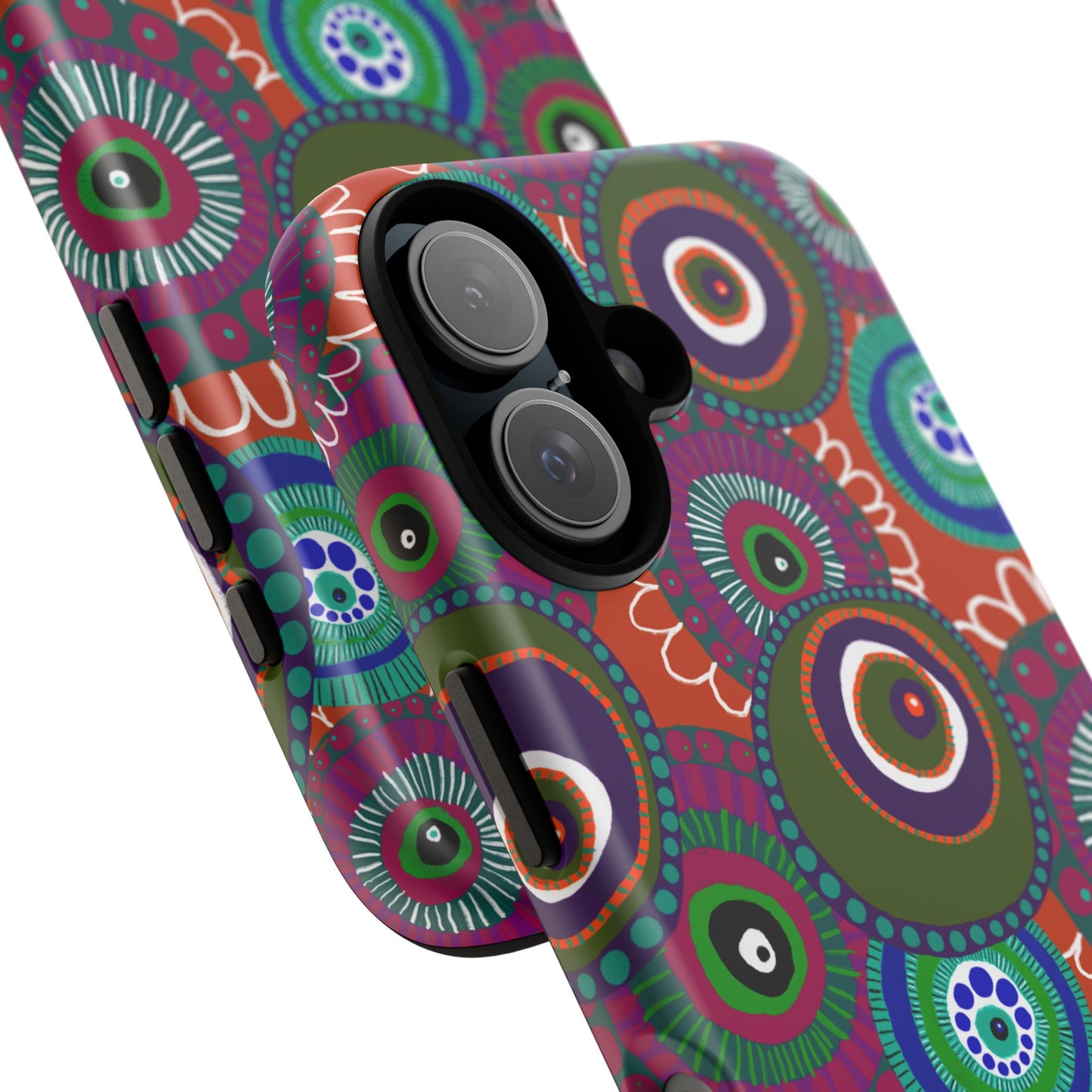 Protective Phone Case — Modern Floral Abstract Design
