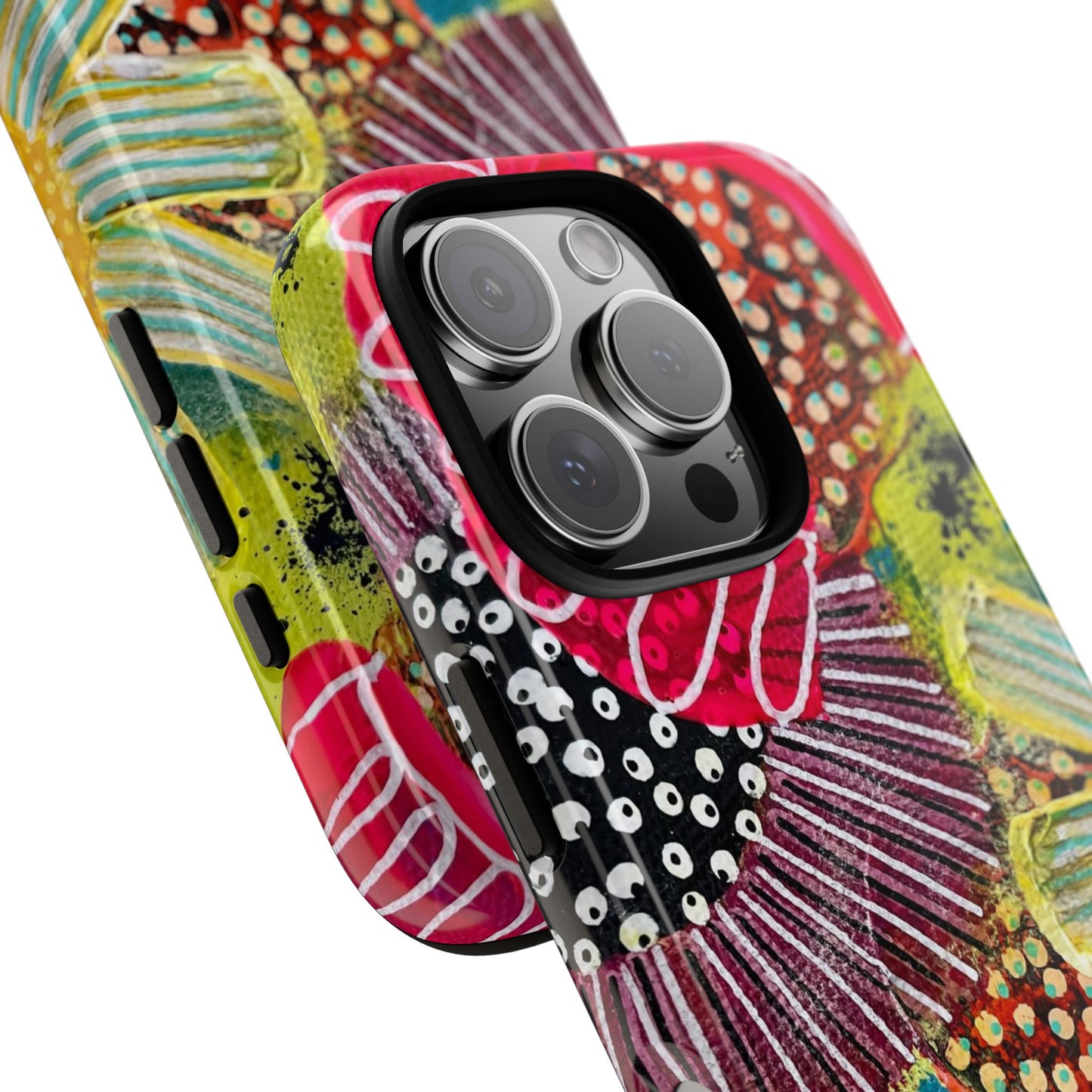 Protective Phone Case — Modern Floral Abstract Design