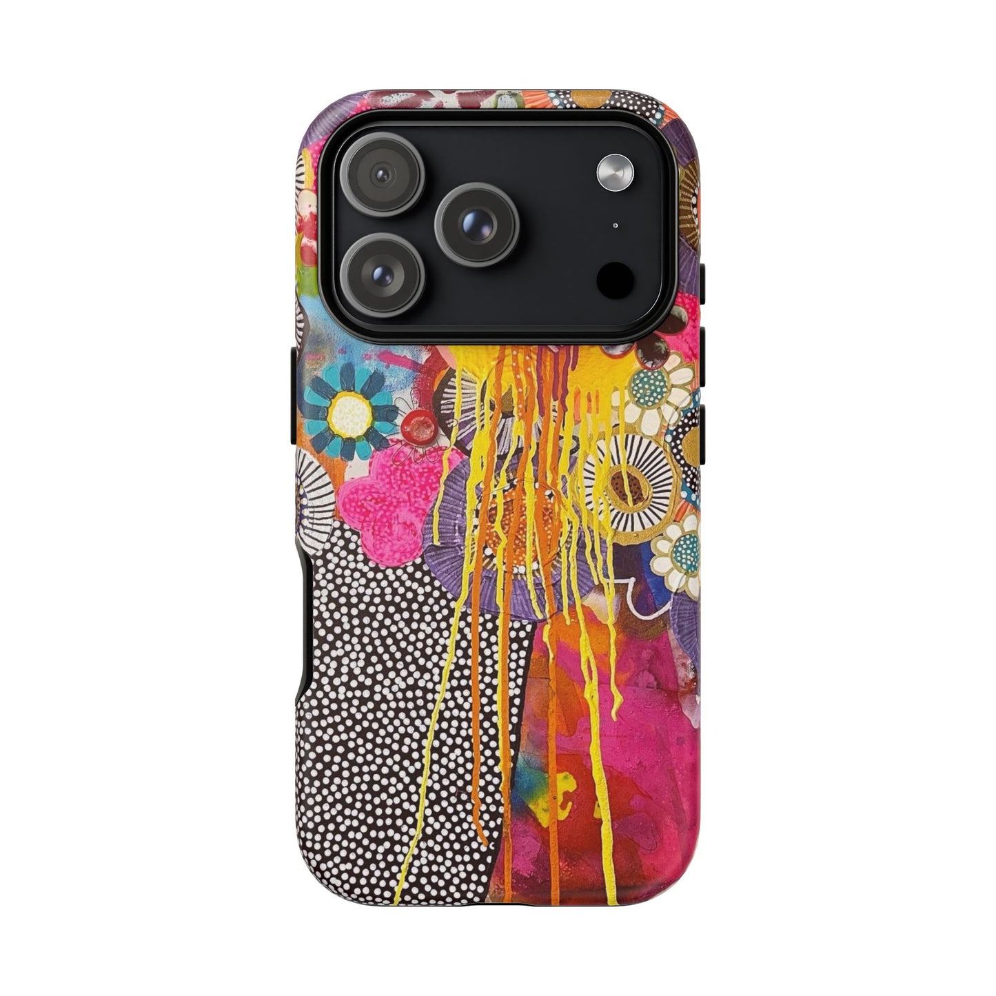 Protective Phone Case — Modern Floral Abstract Design