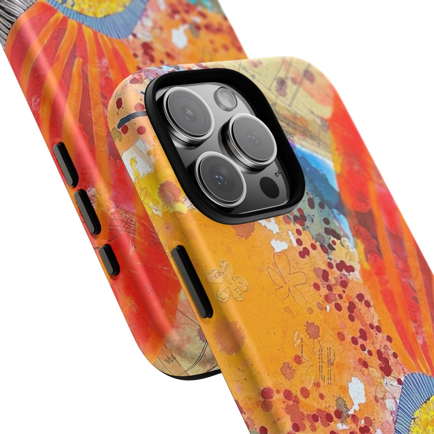 Protective Phone Case — Modern Floral Abstract Design