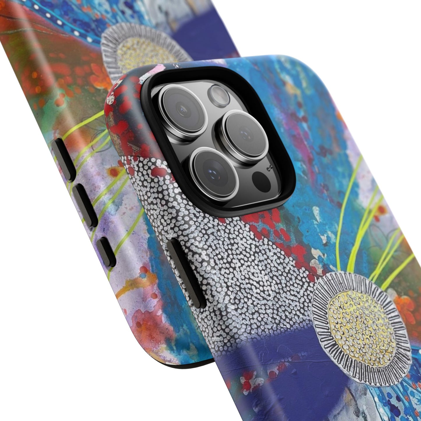 Protective Phone Case — Modern Floral Abstract Design