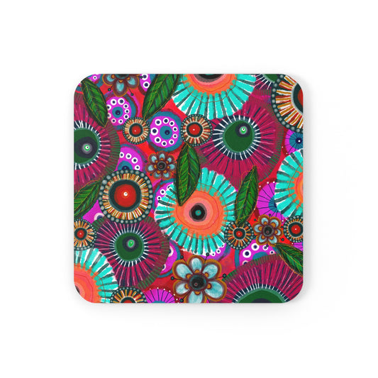 Jessica Wood Artist Cork Back Coaster