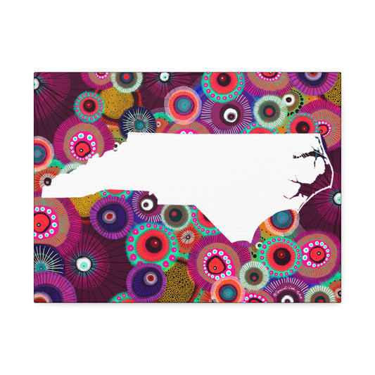 North Carolina Canvas Print by Jessica Wood Artist