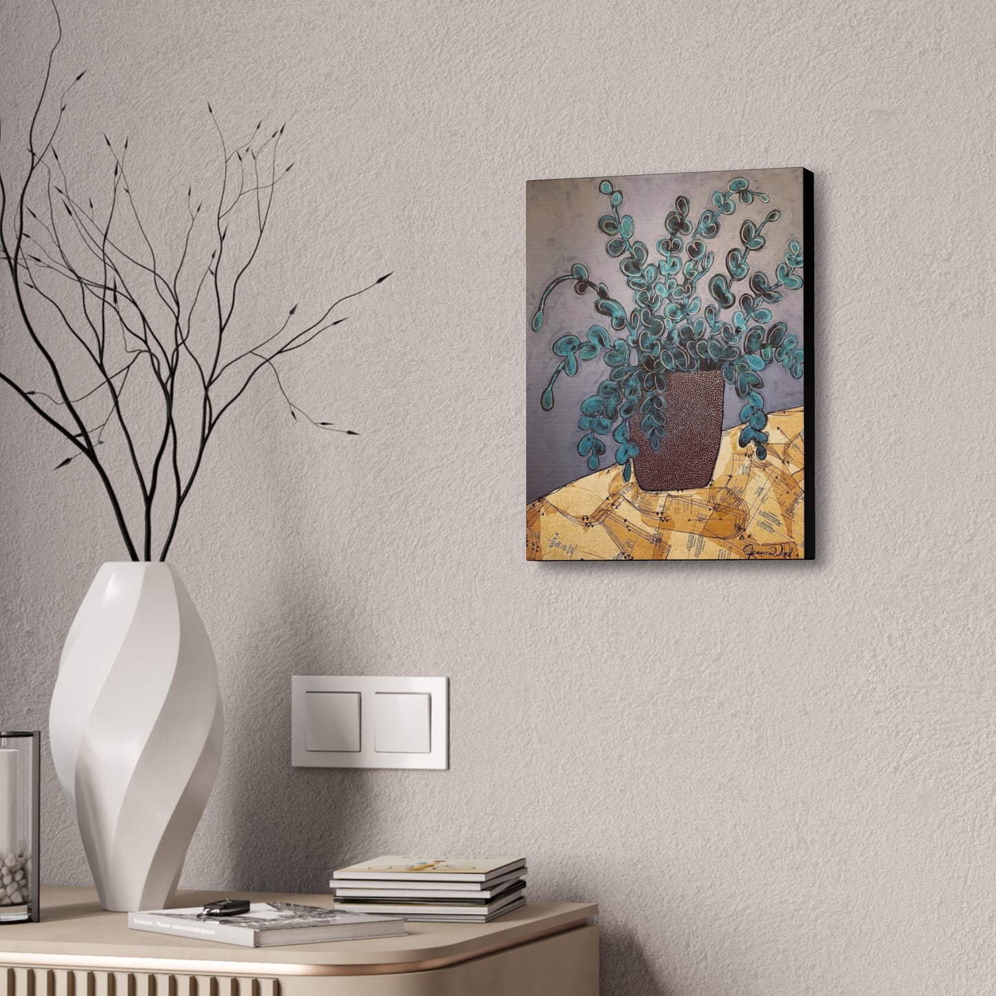 Canvas Print. Floral Still Life by Jessica Wood Artist