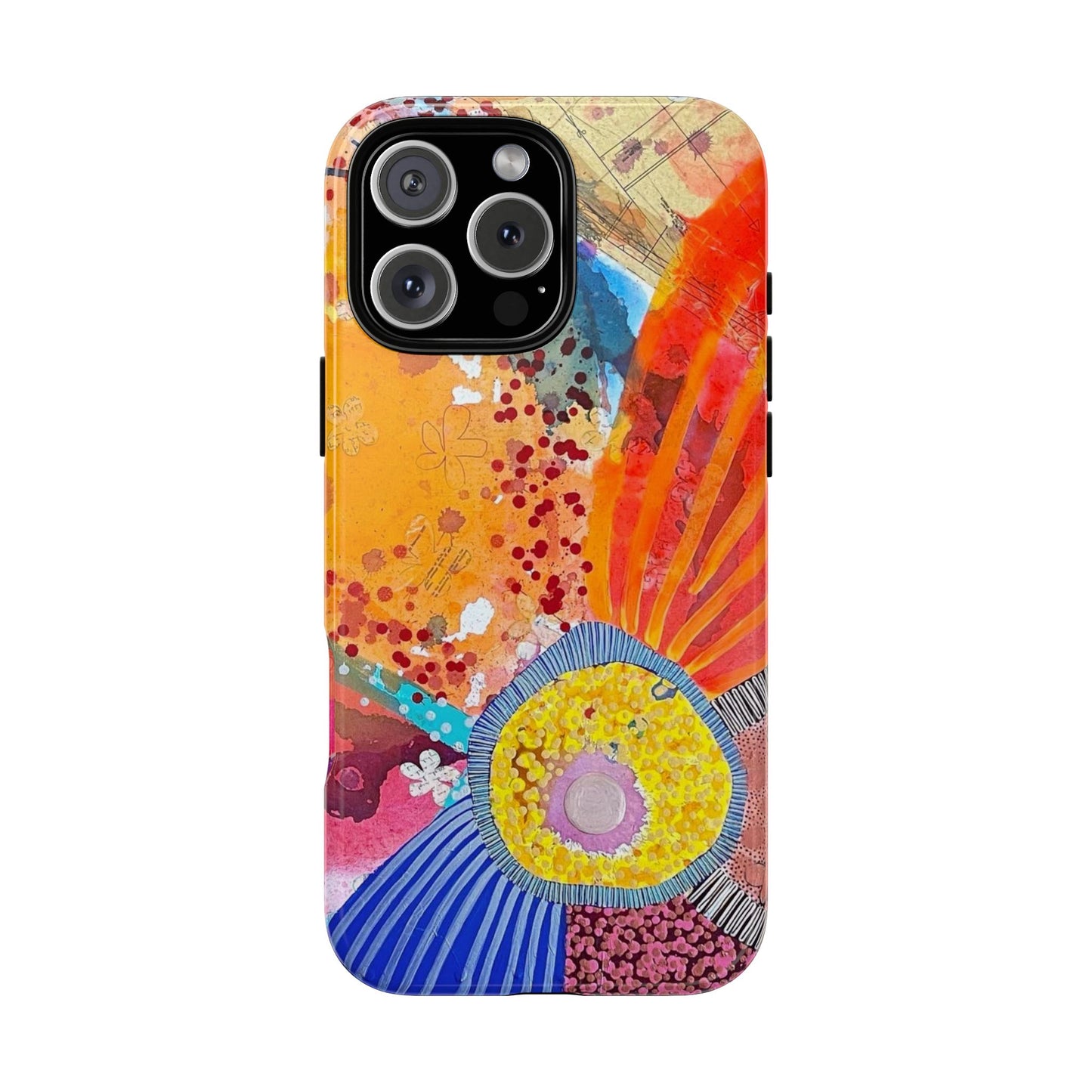 Protective Phone Case — Modern Floral Abstract Design