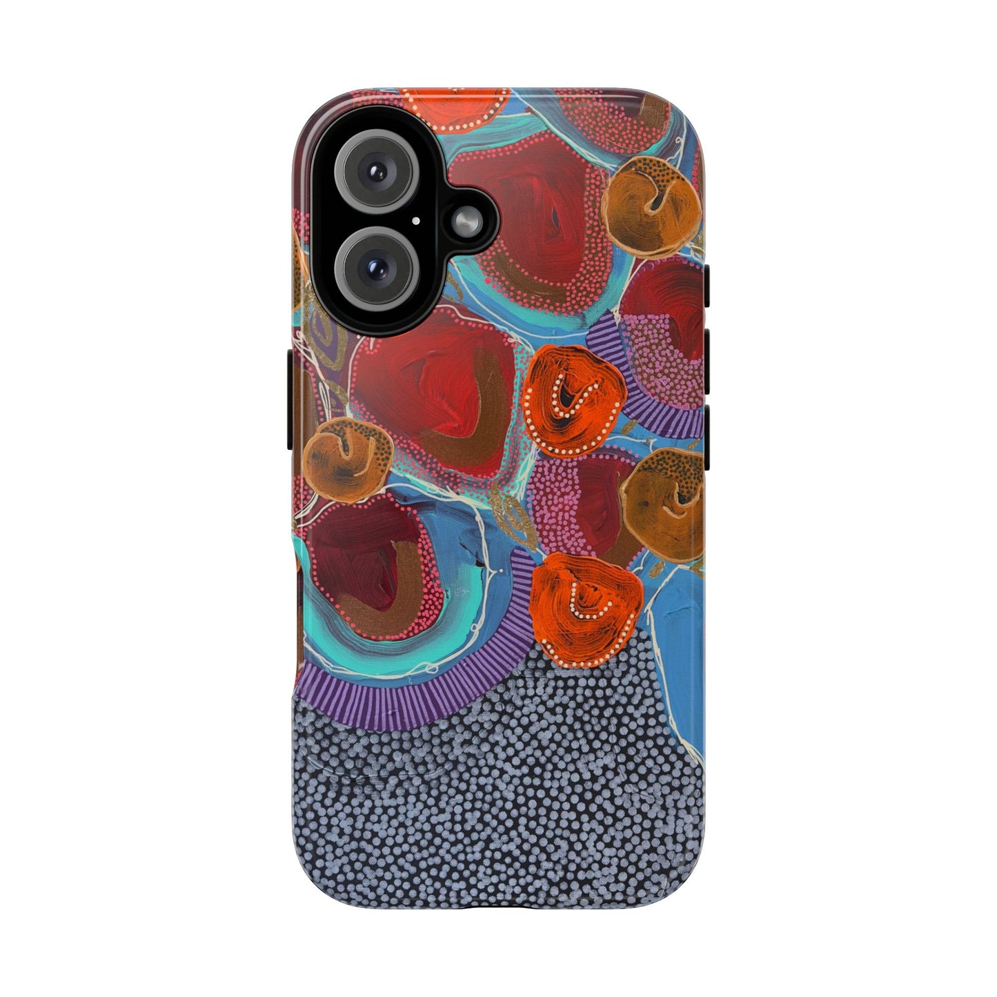 Protective Phone Case — Modern Floral Abstract Design