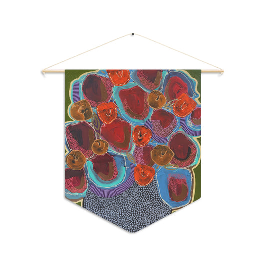 Decorative Pennant Flag — 18"×21" Poly Twill Wall Banner (One-Sided)