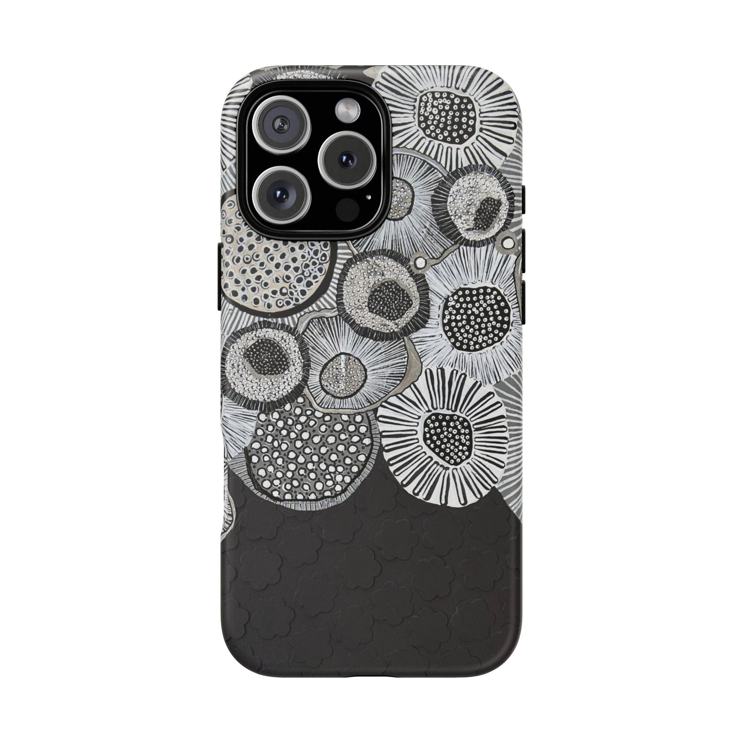 Protective Phone Case — Modern Floral Abstract Design