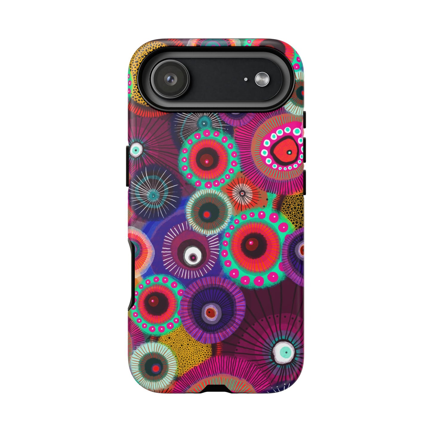 Protective Phone Case — Modern Floral Abstract Design
