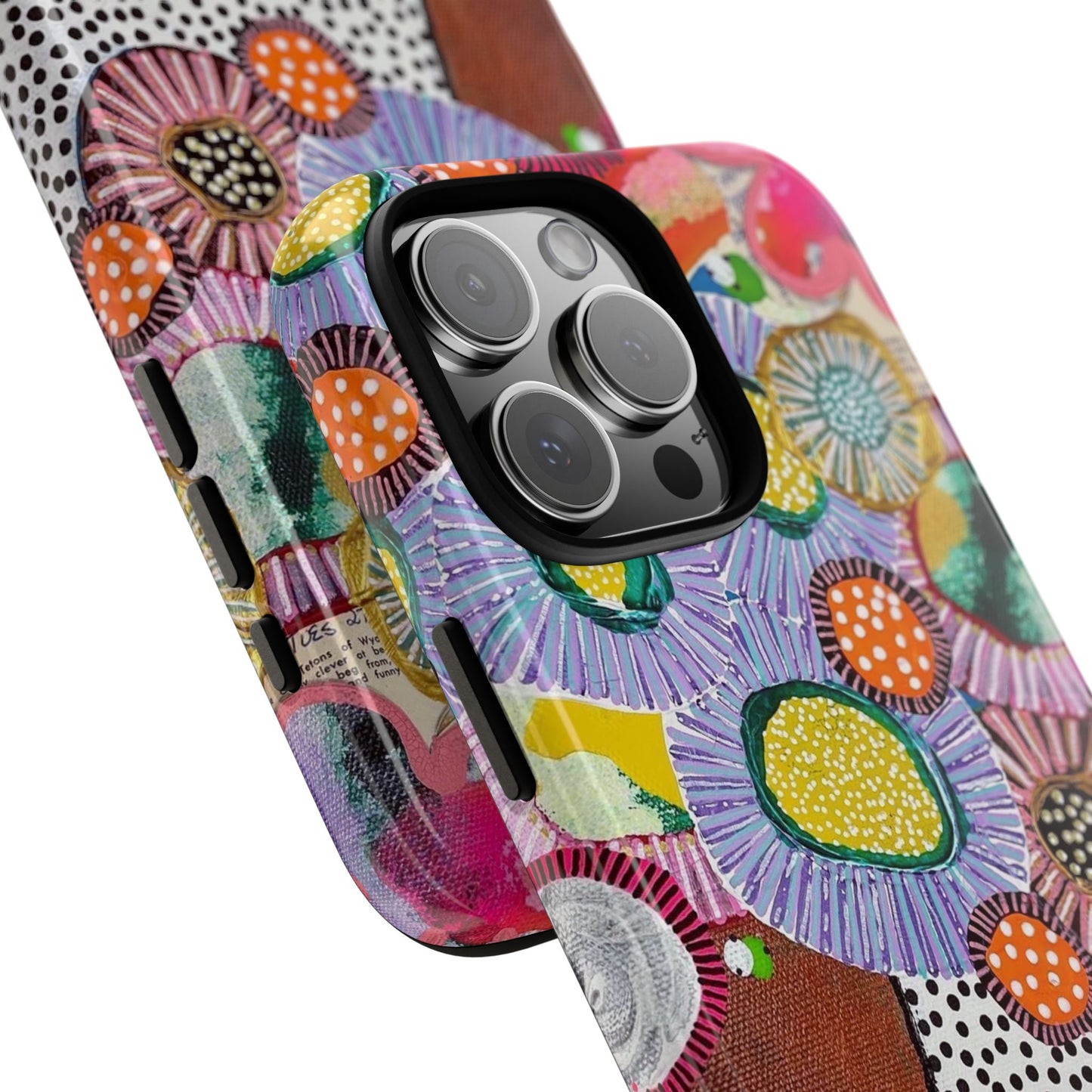 Protective Phone Case — Modern Floral Abstract Design