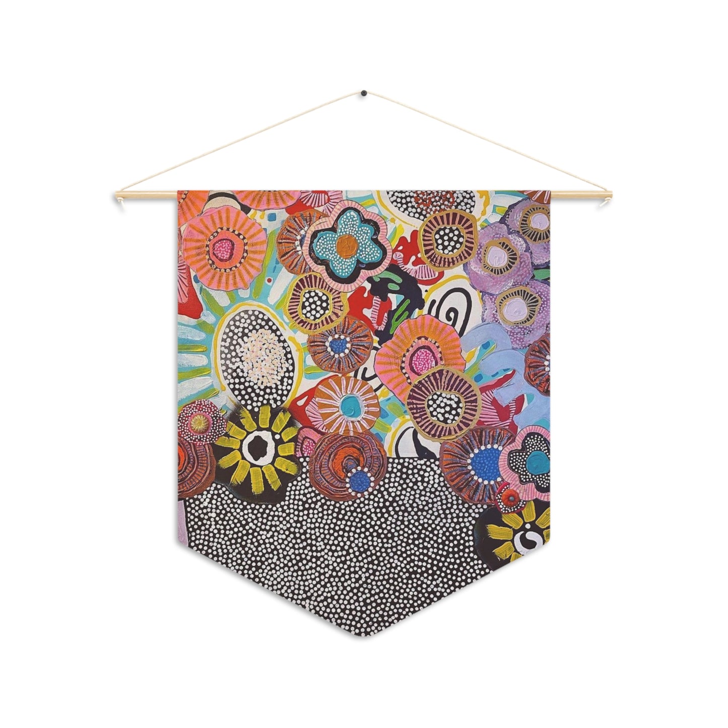 Decorative Pennant Flag — 18"×21" Poly Twill Wall Banner (One-Sided)