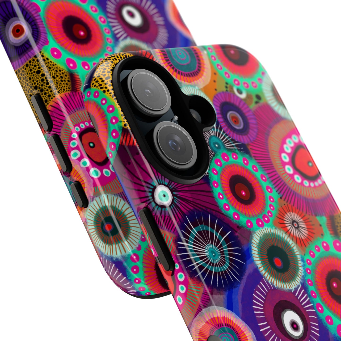 Protective Phone Case — Modern Floral Abstract Design