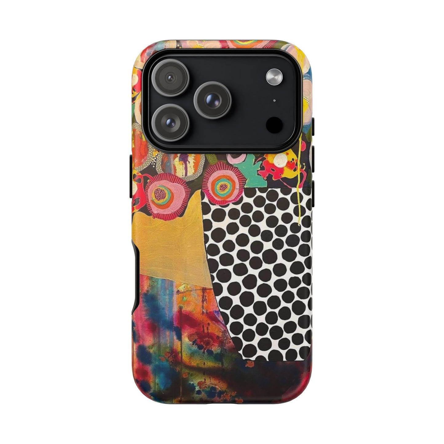 Protective Phone Case — Modern Floral Abstract Design
