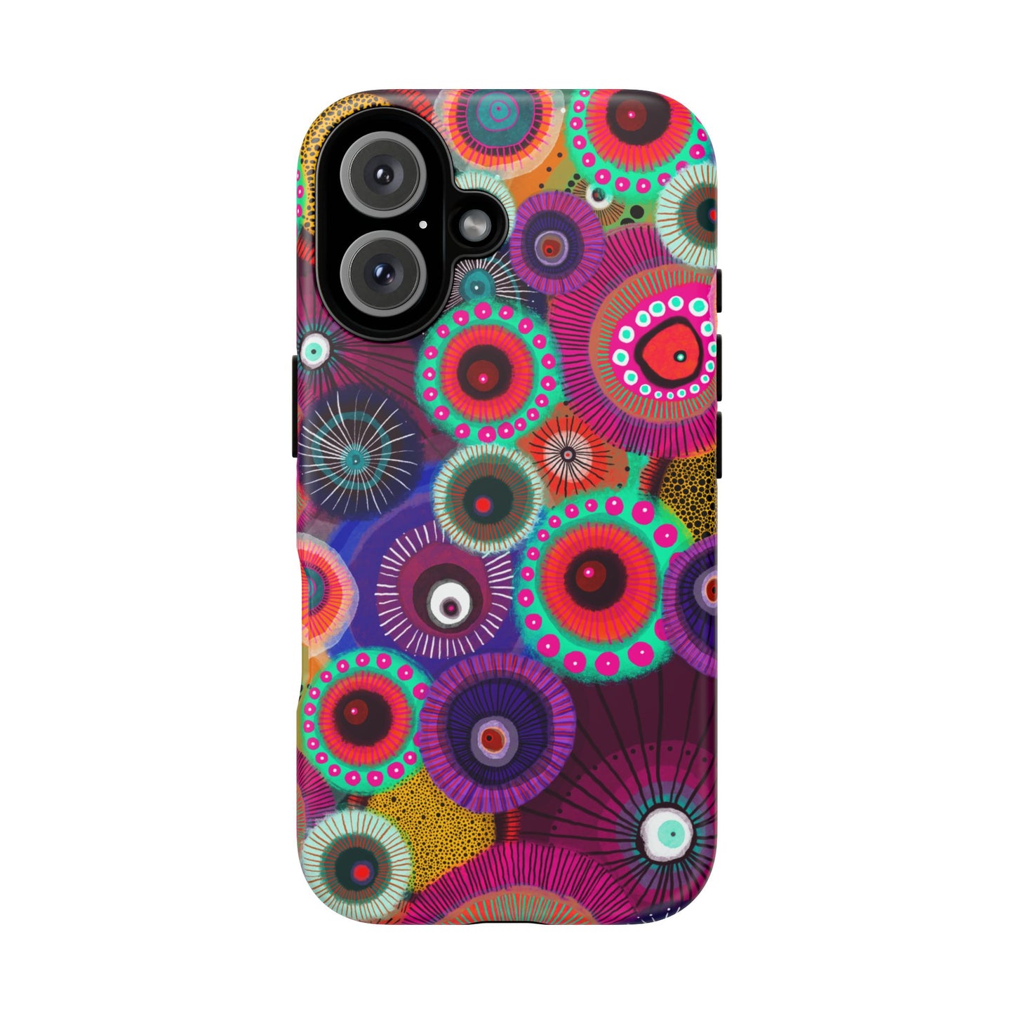 Protective Phone Case — Modern Floral Abstract Design