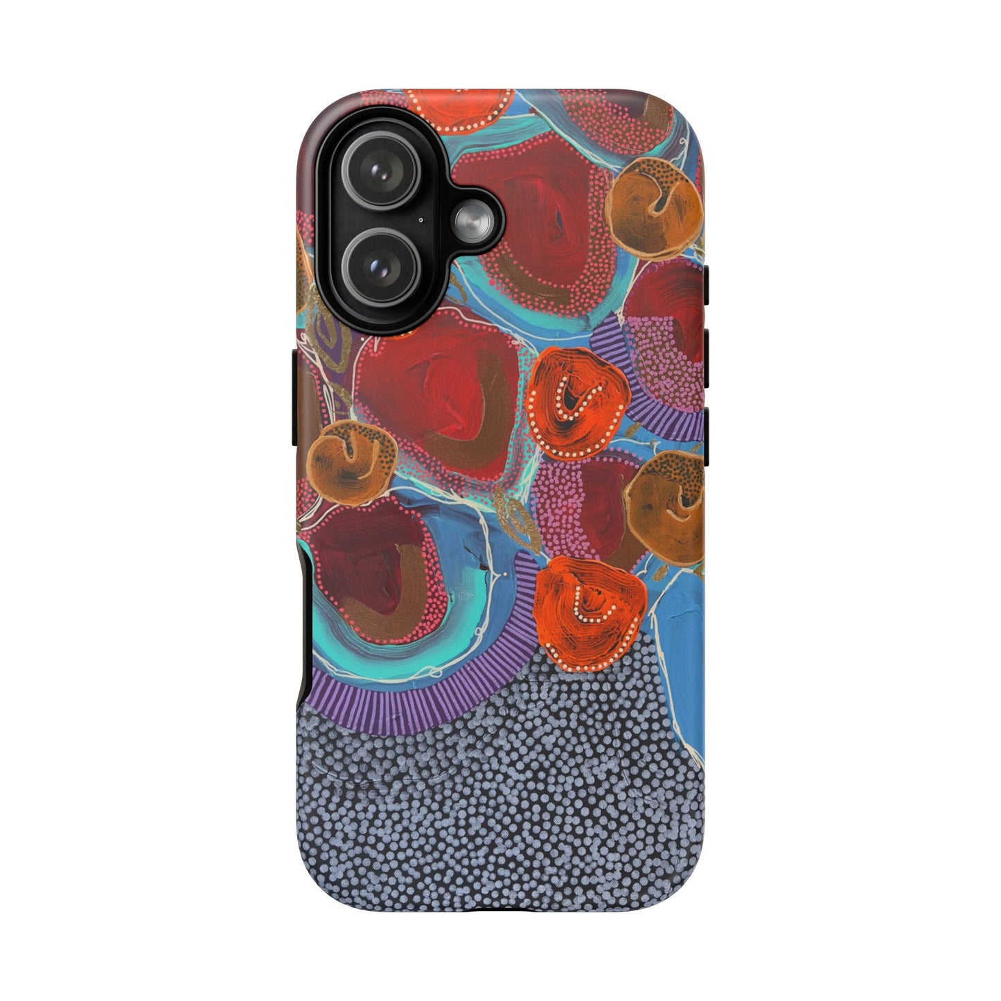 Protective Phone Case — Modern Floral Abstract Design