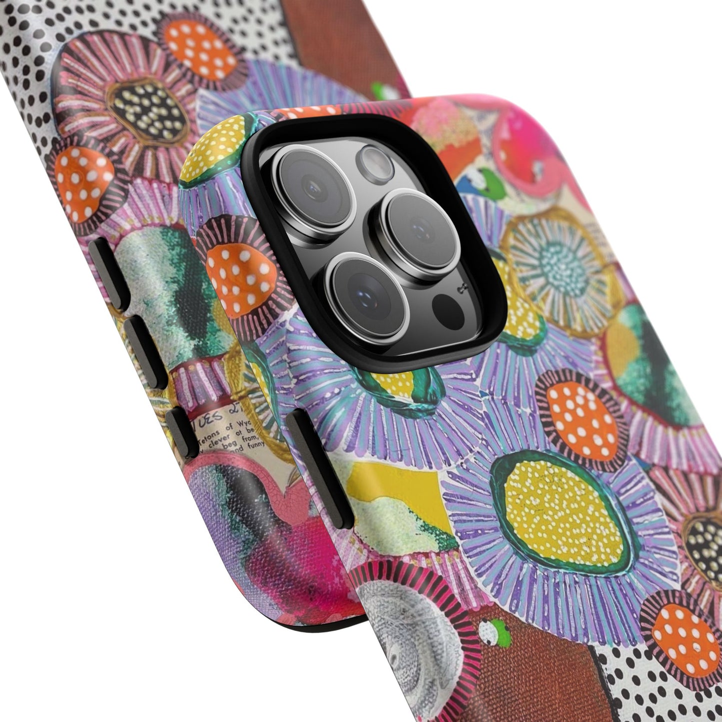 Protective Phone Case — Modern Floral Abstract Design