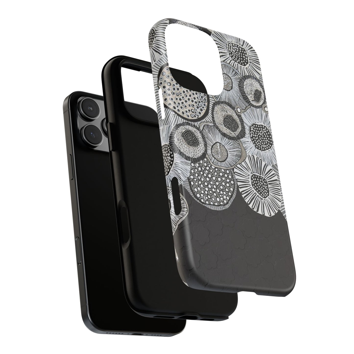 Protective Phone Case — Modern Floral Abstract Design