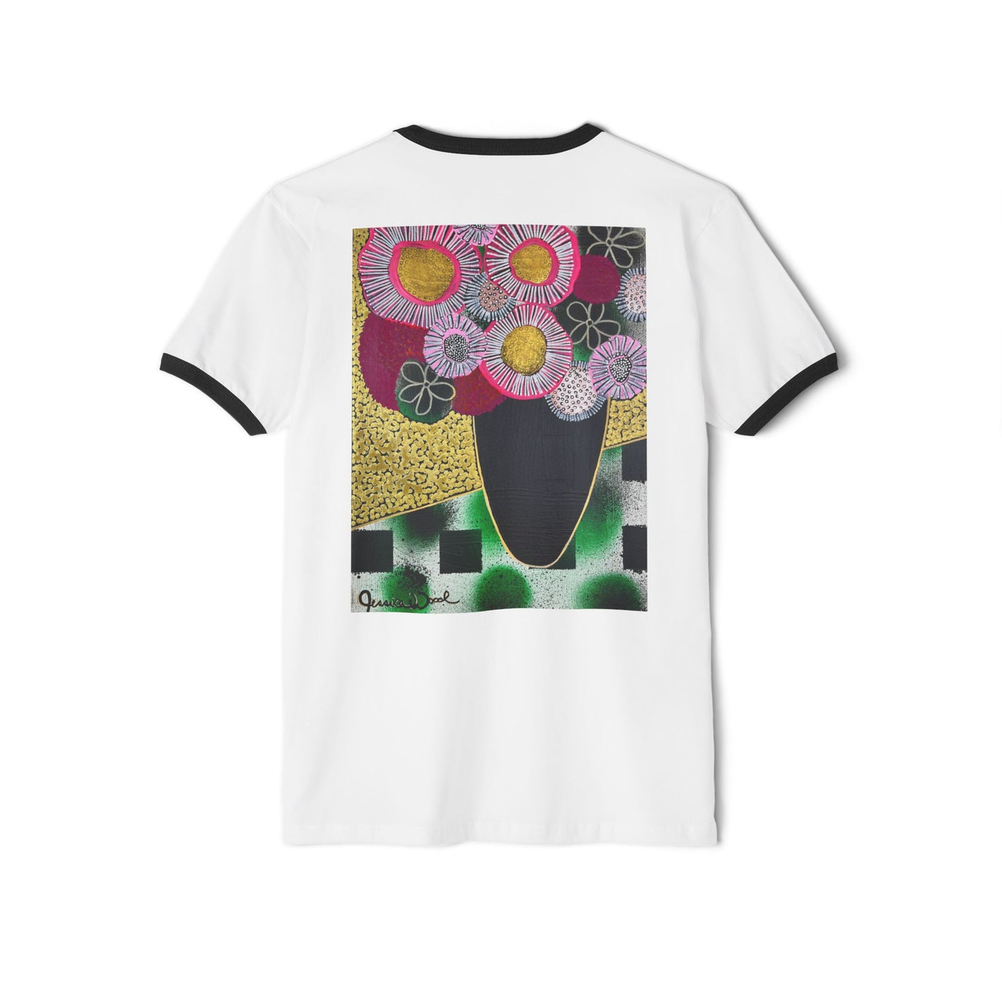 Jessica Wood Artist Floral Still Life Unisex Ringer T-Shirt