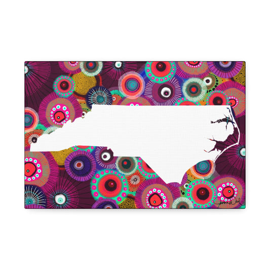 North Carolina Canvas Print by Jessica Wood Artist
