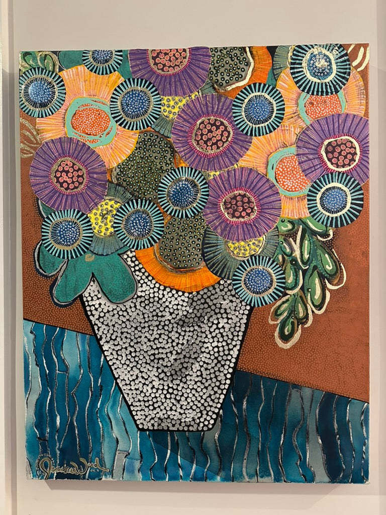 Take Me to the Sea- 24"x30" Mixed Media on Canvas