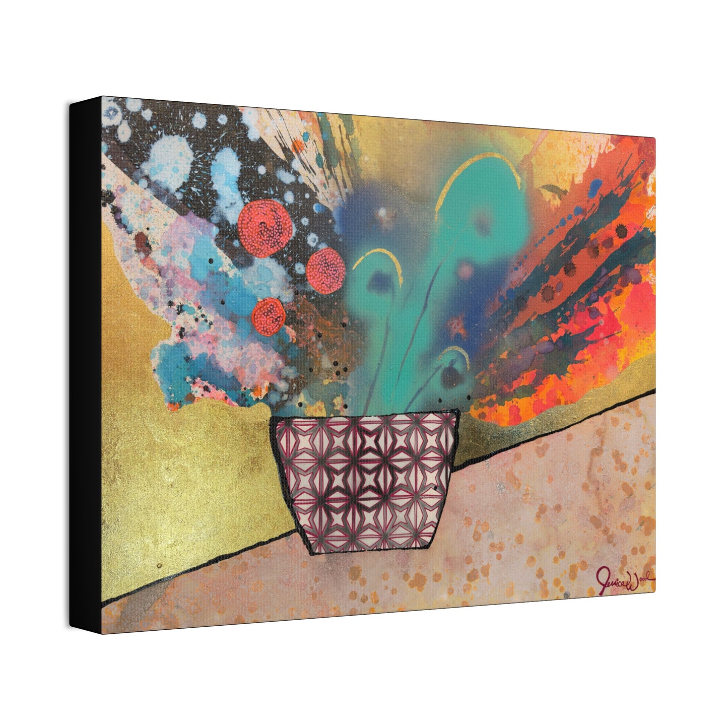 Canvas Print. Floral Still Life by Jessica Wood Artist