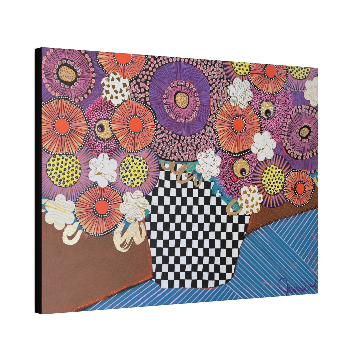 Canvas Print. Floral Still Life by Jessica Wood Artist