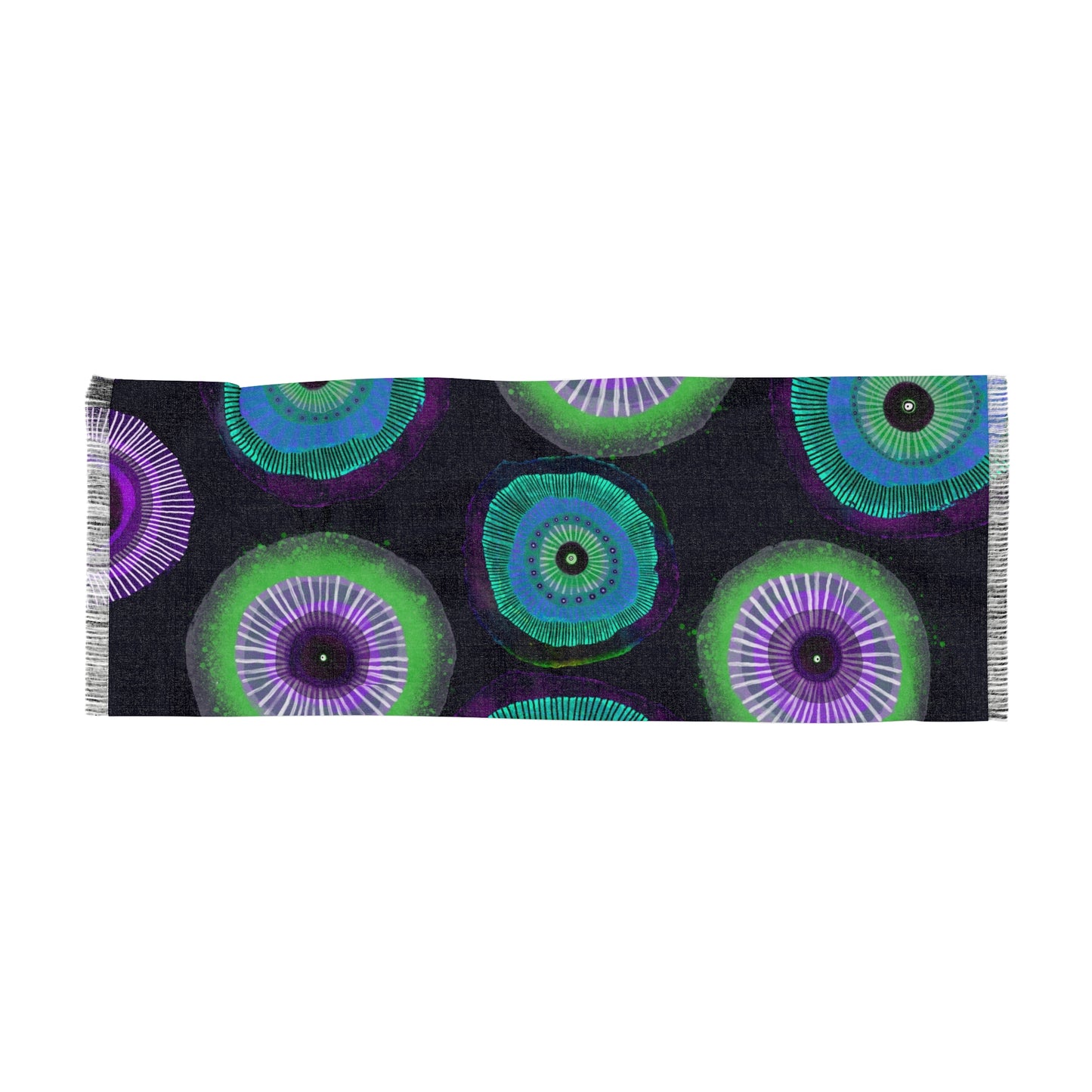 Modern Floral Lightweight Scarf Wrap