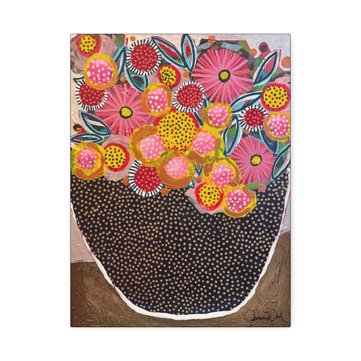 Canvas Print. Floral Still Life by Jessica Wood Artist