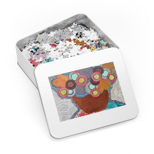 Jessica Wood Artist 1000-Piece Jigsaw Puzzle in a Tin Box