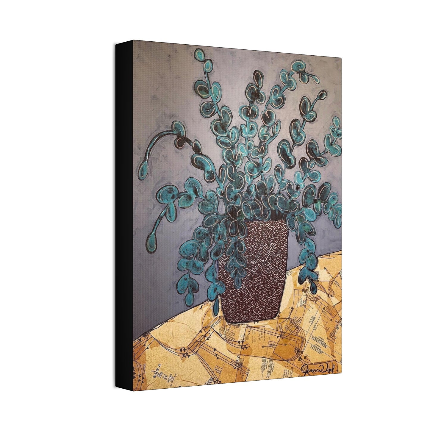 Canvas Print. Floral Still Life by Jessica Wood Artist