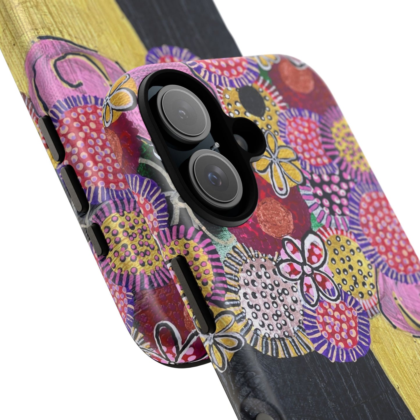 Protective Phone Case — Modern Floral Abstract Design