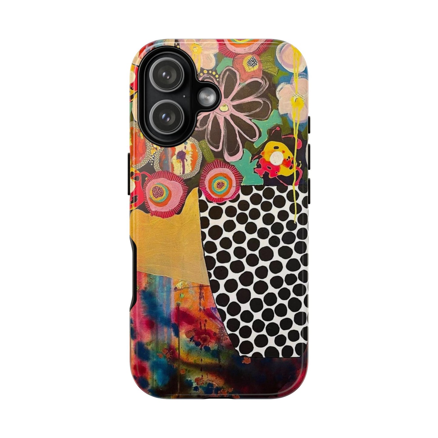 Protective Phone Case — Modern Floral Abstract Design