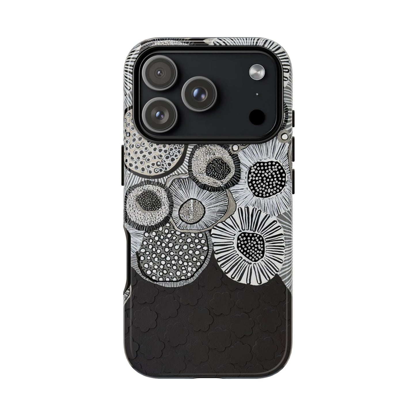 Protective Phone Case — Modern Floral Abstract Design