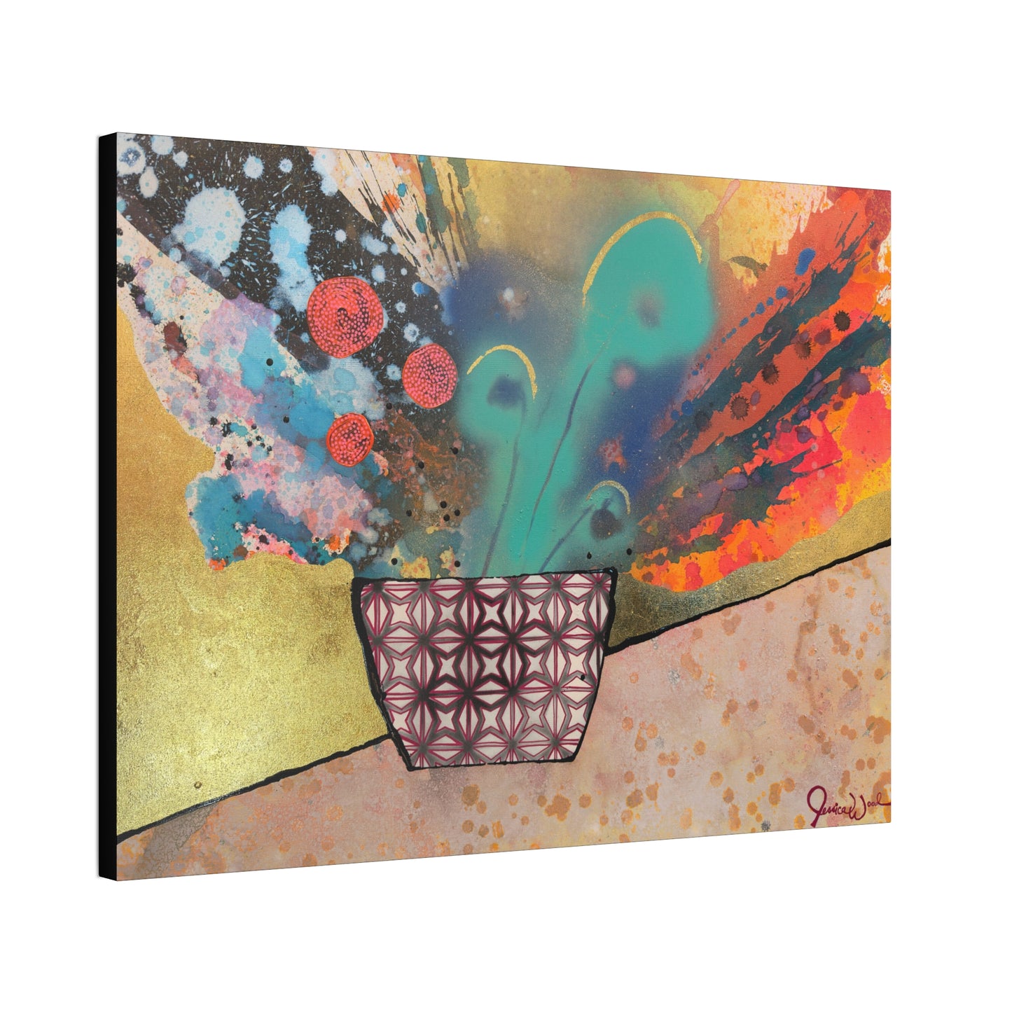 Canvas Print. Floral Still Life by Jessica Wood Artist